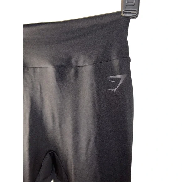 Gymshark Womens Scrunch Leggings Small Black High Waist Seamless NWOT - Picture 3 of 11